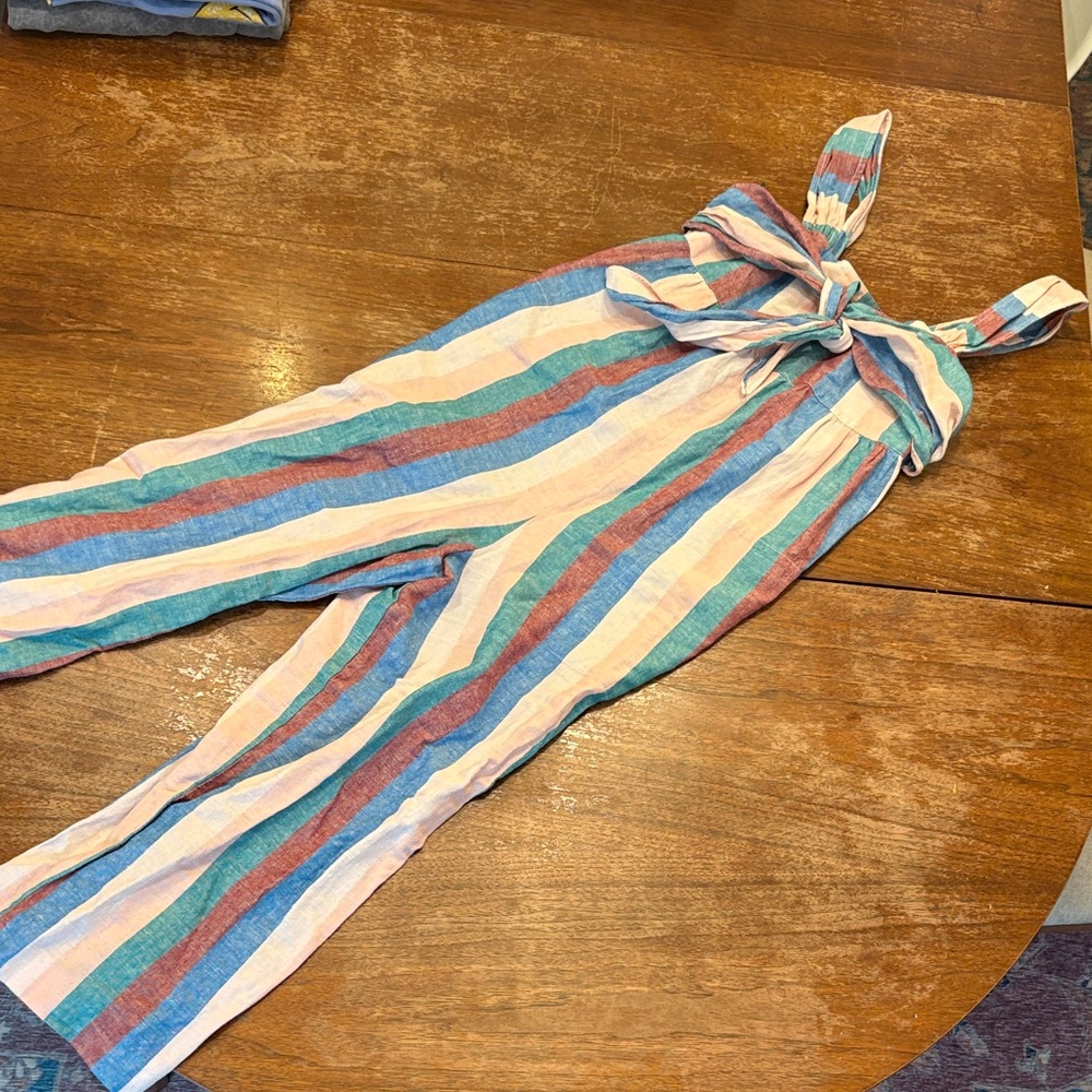 Madewell Multicolor Striped Wide Leg Jumpsuit